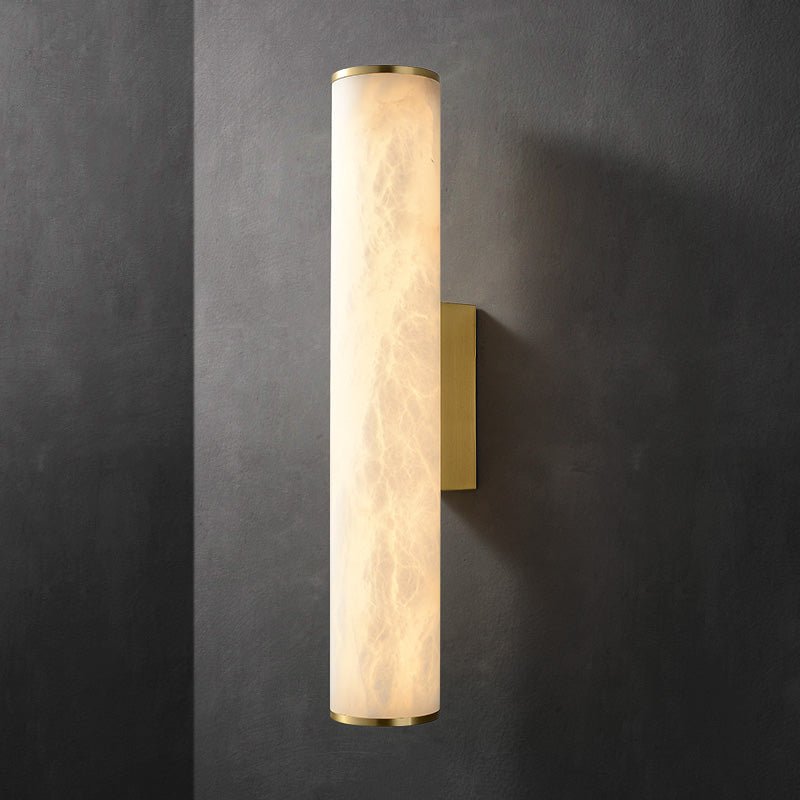 Modern Alabaster Bathroom Sconce - GILDLAMPS