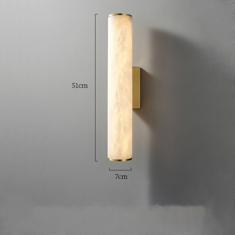 Modern Alabaster Bathroom Sconce - GILDLAMPS