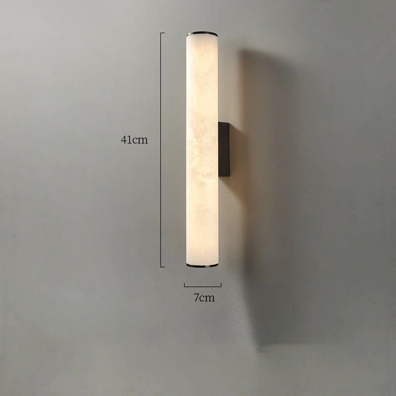 Modern Alabaster Bathroom Sconce - GILDLAMPS