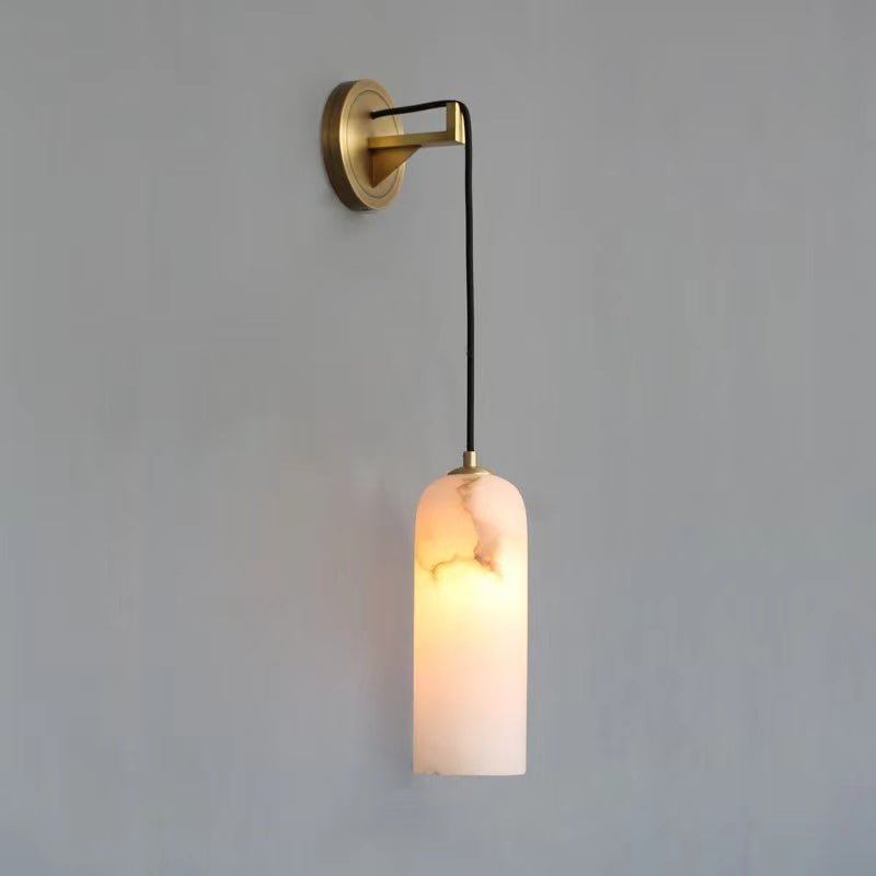 Modern Alabaster Wall Sconce, Wall Lamp For Living Room,Bedroom - GILDLAMPS
