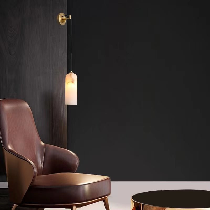 Modern Alabaster Wall Sconce, Wall Lamp For Living Room,Bedroom - GILDLAMPS