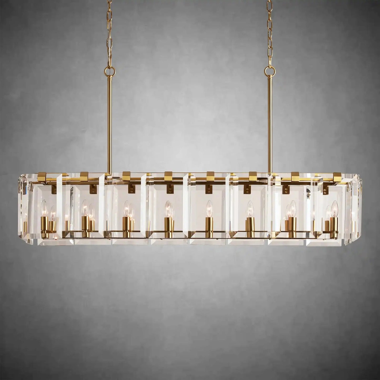 Modern Amaya Rectangular Chandelier - GILDLAMPS