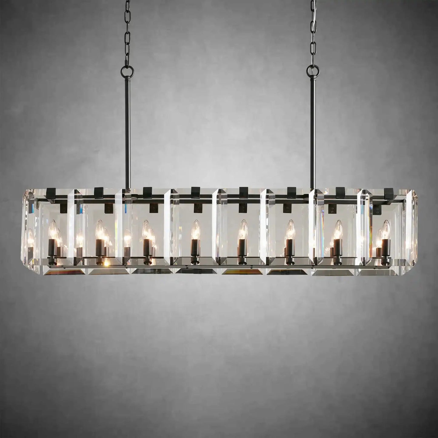 Modern Amaya Rectangular Chandelier - GILDLAMPS