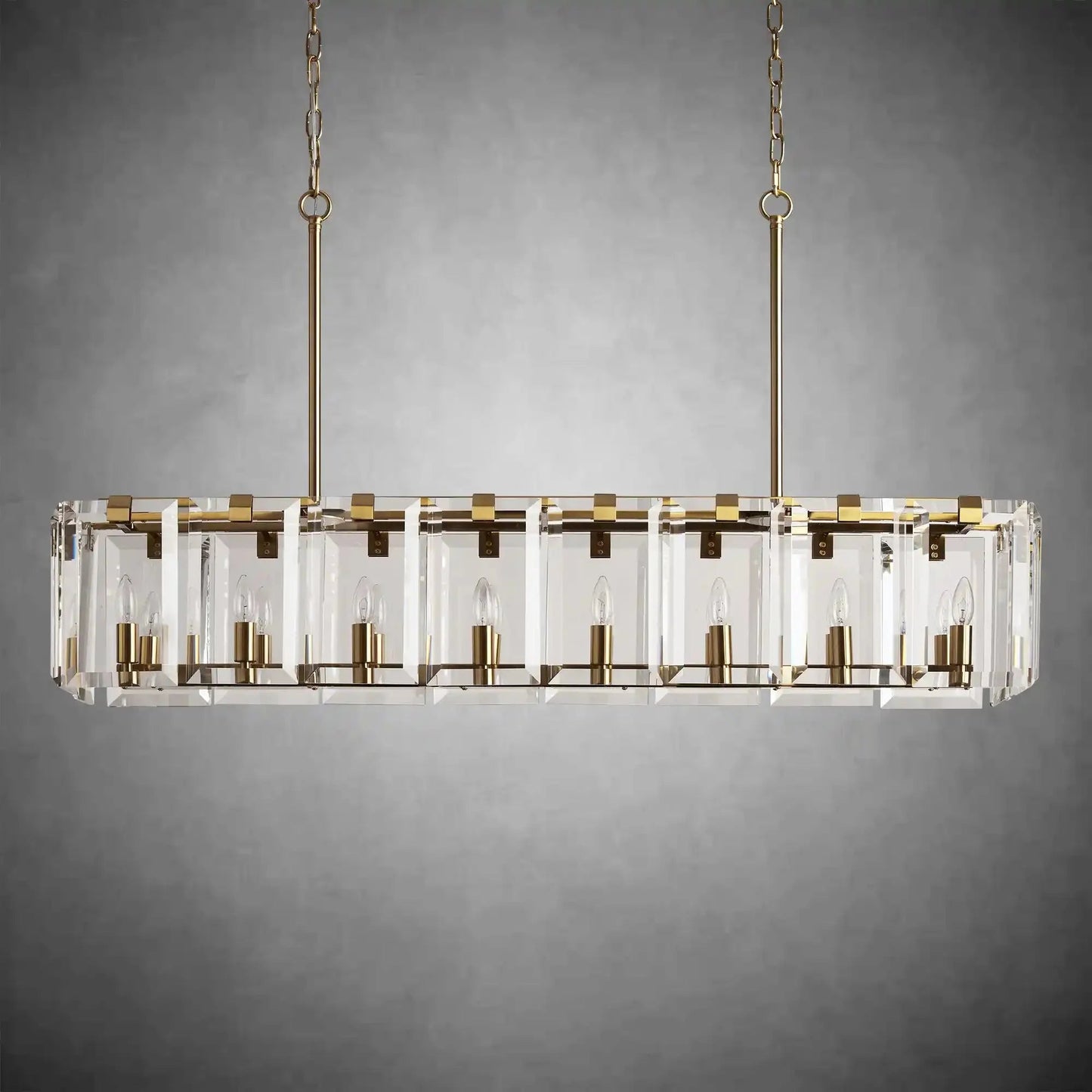 Modern Amaya Rectangular Chandelier - GILDLAMPS