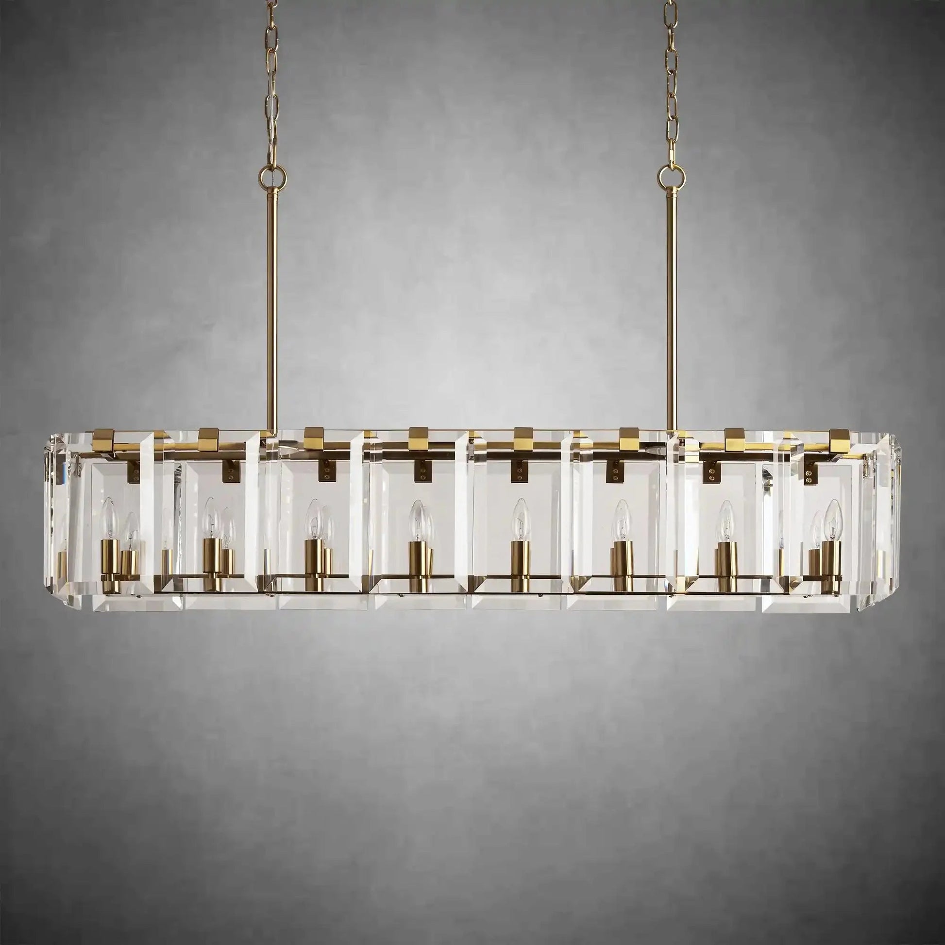 Modern Amaya Rectangular Chandelier - GILDLAMPS