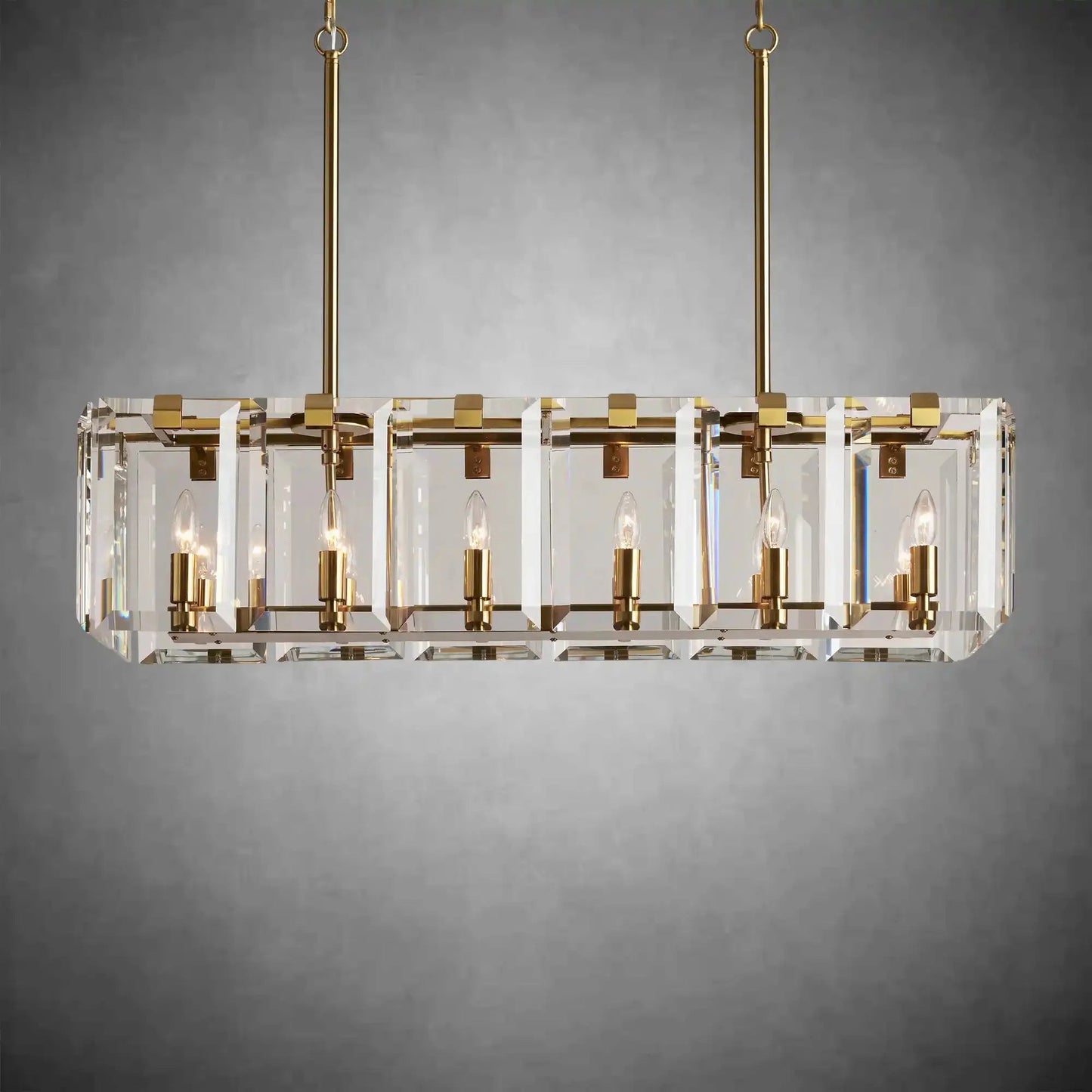 Modern Amaya Rectangular Chandelier - GILDLAMPS