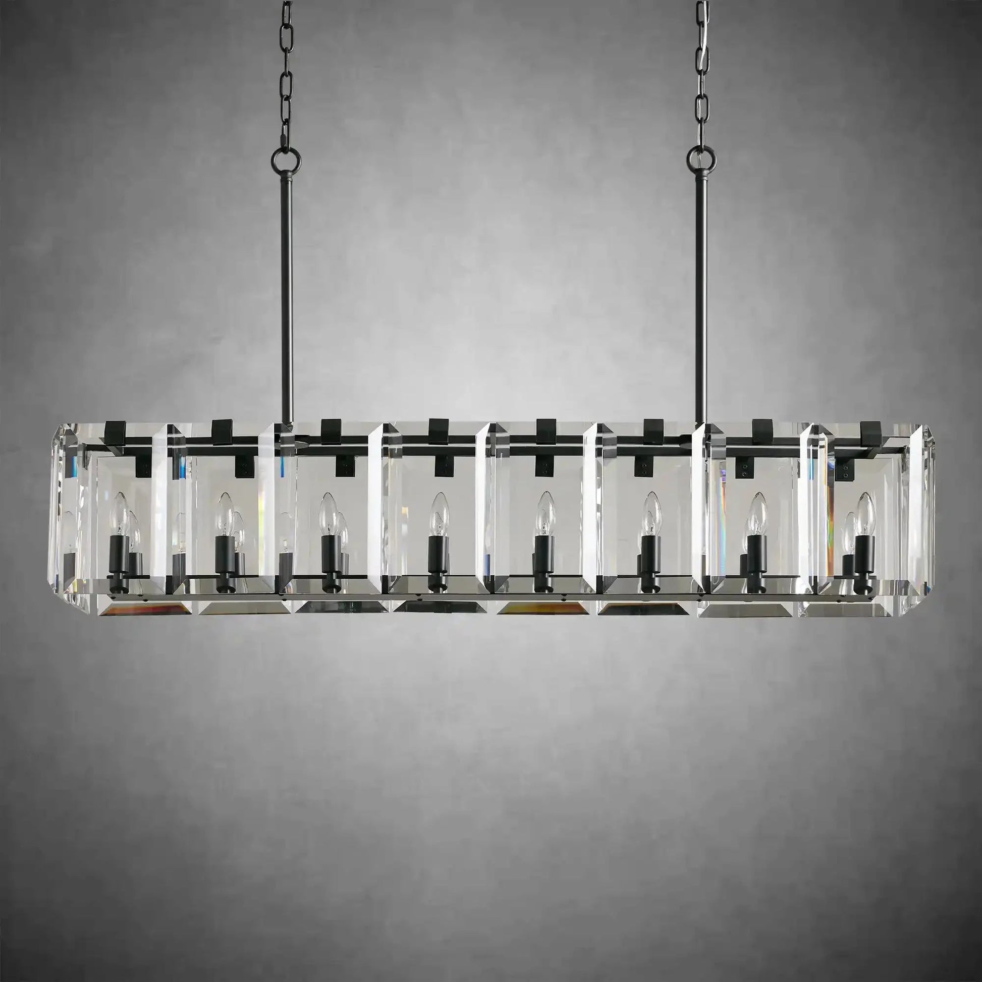 Modern Amaya Rectangular Chandelier - GILDLAMPS