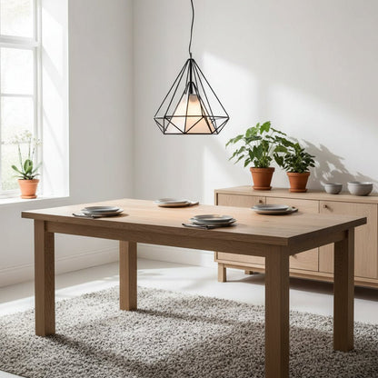 Modern Geometric Pendant Light with Black Frame - GILDLAMPS