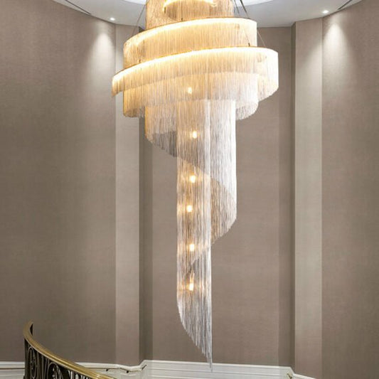 Modern Grand Chain Tassel Chandelier - GILDLAMPS