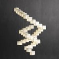Modern Luxury Alabaster Cubic Round Pendant For Dining Table, Staircase - GILDLAMPS