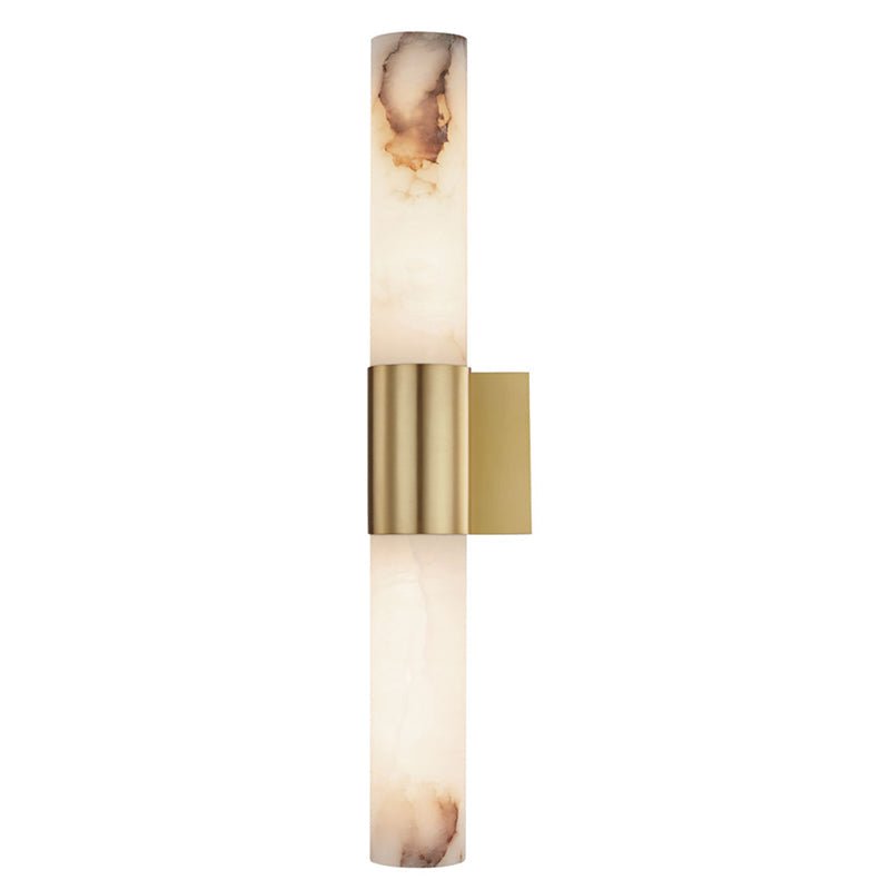 Modern Minimalist Alabaster Wall Sconce for Hallway - GILDLAMPS