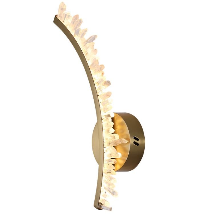 Modern Simple Rock Crystal Sconce - GILDLAMPS