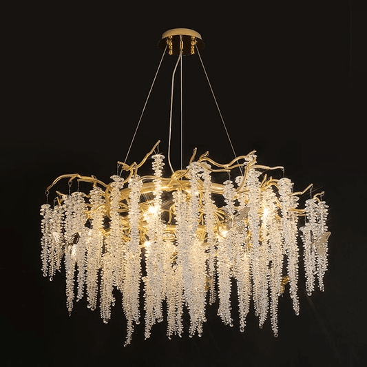 Modern Snowflake Crystal Branch Chandelier - GILDLAMPS
