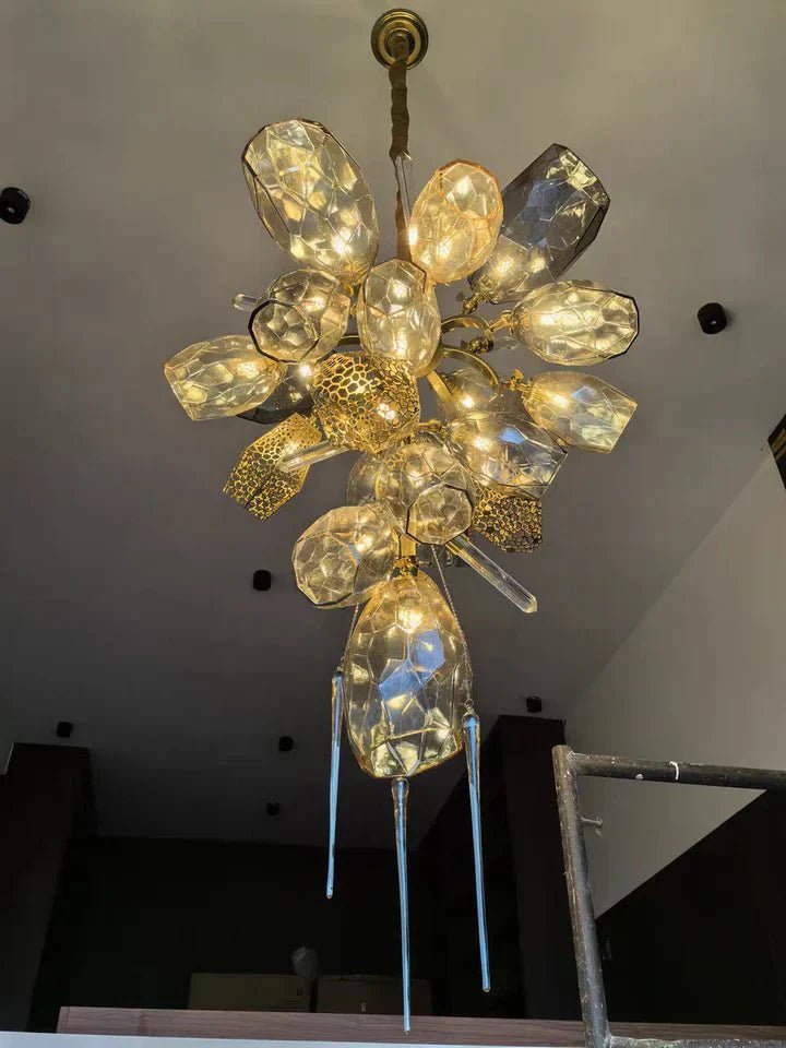 Modern Wine Glass Shape Chandelier Italian Light Luxury Light Fixture for Dining Room/Living Room - GILDLAMPS