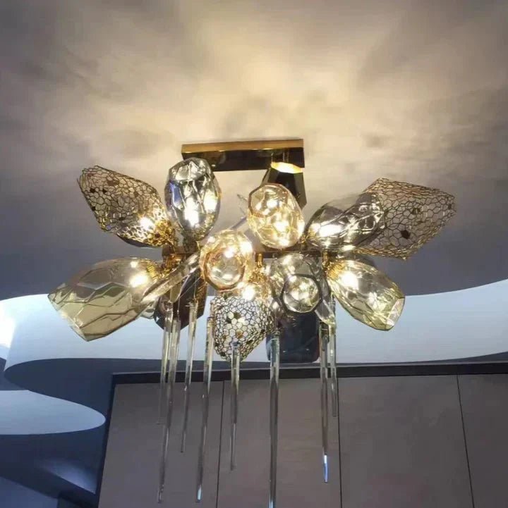 Modern Wine Glass Shape Chandelier Italian Light Luxury Light Fixture for Dining Room/Living Room - GILDLAMPS