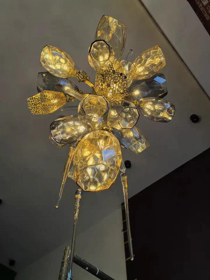 Modern Wine Glass Shape Chandelier Italian Light Luxury Light Fixture for Dining Room/Living Room - GILDLAMPS
