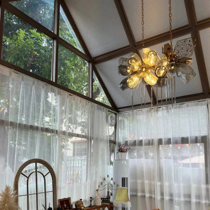 Modern Wine Glass Shape Chandelier Italian Light Luxury Light Fixture for Dining Room/Living Room - GILDLAMPS