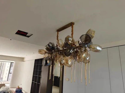 Modern Wine Glass Shape Chandelier Italian Light Luxury Light Fixture for Dining Room/Living Room - GILDLAMPS