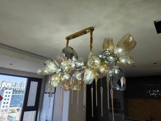 Modern Wine Glass Shape Chandelier Italian Light Luxury Light Fixture for Dining Room/Living Room - GILDLAMPS