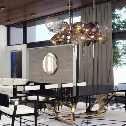 Modern Wine Glass Shape Chandelier Italian Light Luxury Light Fixture for Dining Room/Living Room - GILDLAMPS