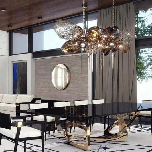 Modern Wine Glass Shape Chandelier Italian Light Luxury Light Fixture for Dining Room/Living Room - GILDLAMPS