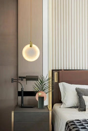 Moonshade Natural Marble Pendant Light Fixture - GILDLAMPS
