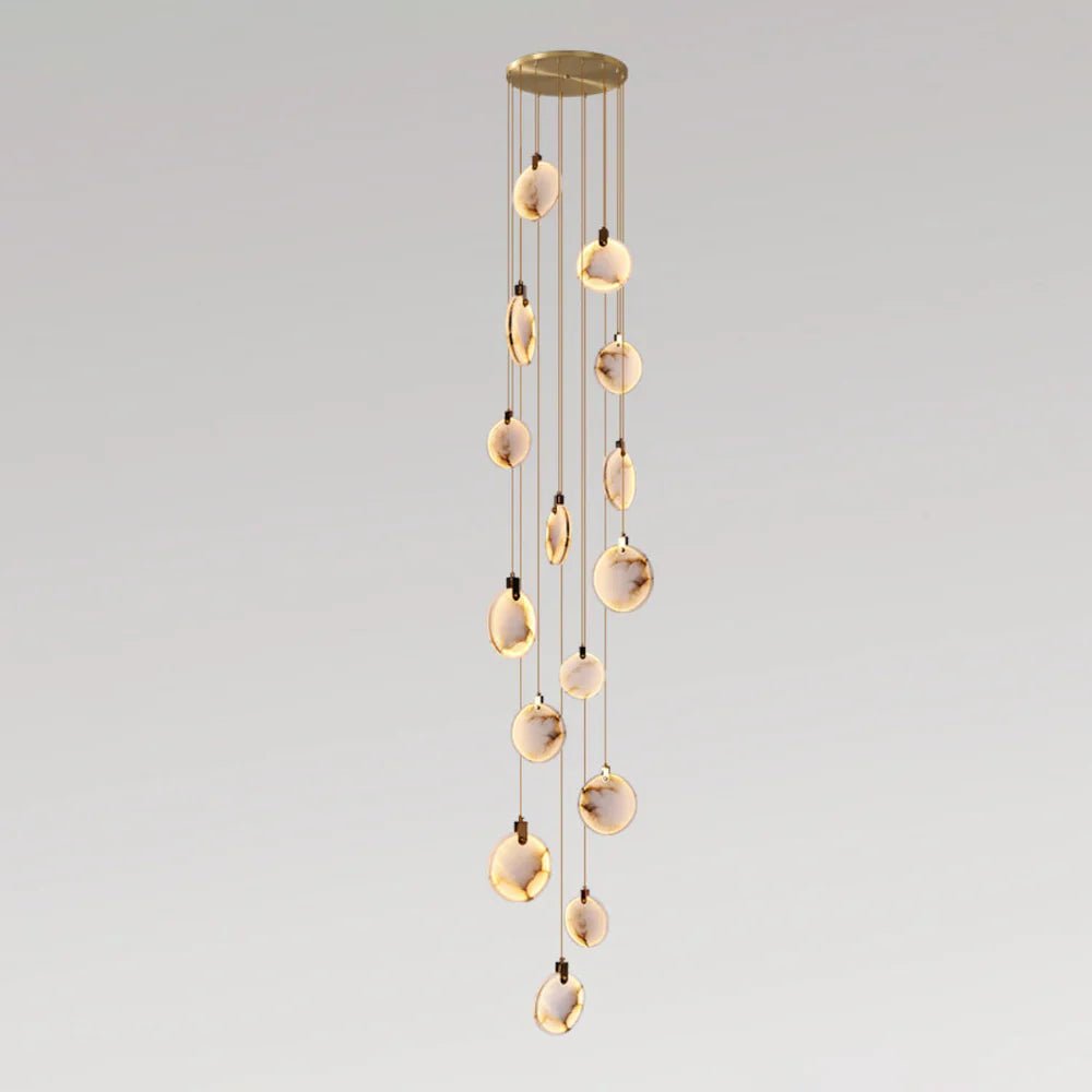 Moonshade Natural Marble Pendant Light Fixture - GILDLAMPS