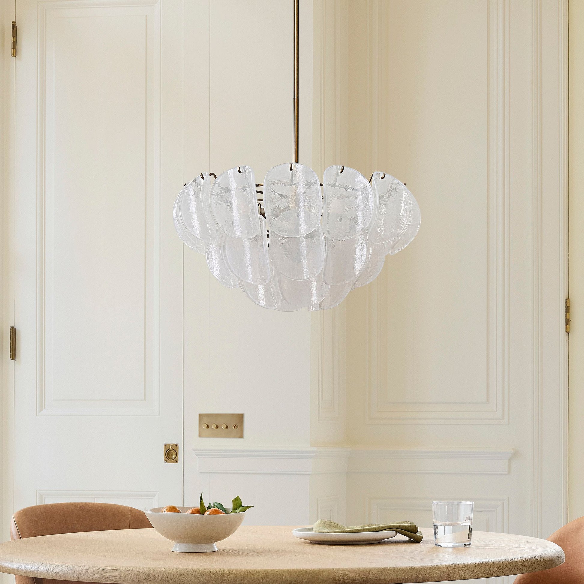 Murana Chandelier (22") White - GILDLAMPS