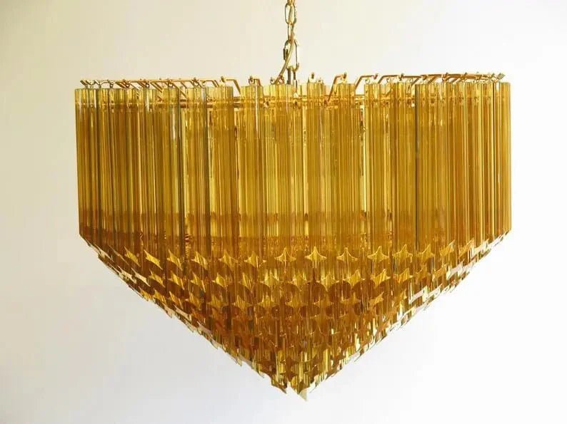 Murana Glass Chandelier – Amber - GILDLAMPS