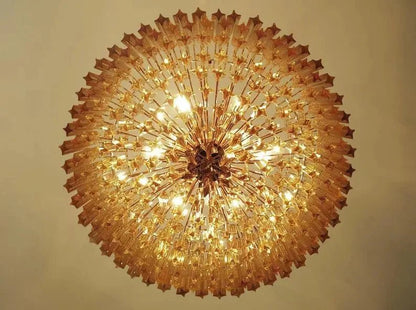 Murana Glass Chandelier – Amber - GILDLAMPS