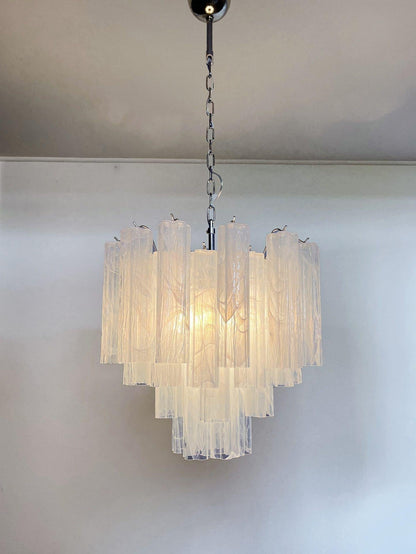 Murano Chandelier – 36 tubes – Alabaster white - GILDLAMPS