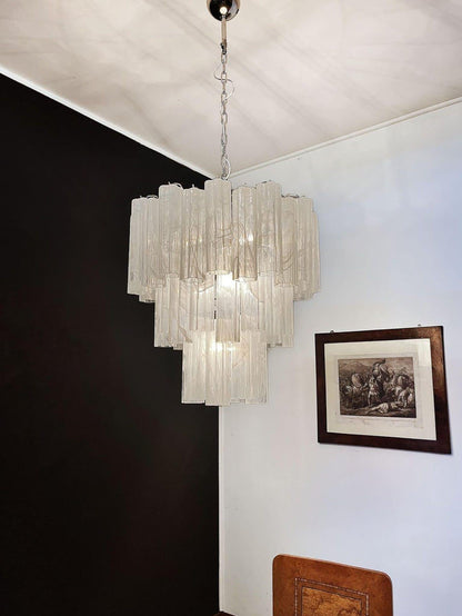 Murano Chandelier – 48 tubes – Alabaster White - GILDLAMPS