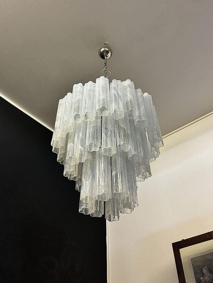Murano Chandelier – 48 tubes – Alabaster White - GILDLAMPS
