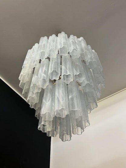 Murano Chandelier – 48 tubes – Alabaster White - GILDLAMPS