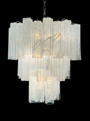 Murano Chandelier – 48 tubes – Alabaster White - GILDLAMPS