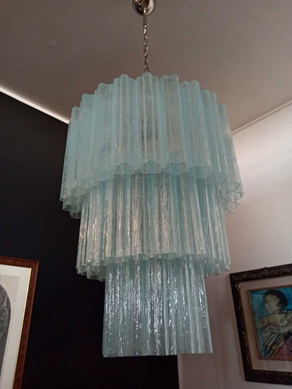 Murano Chandelier – 52 tubes – Opal - GILDLAMPS