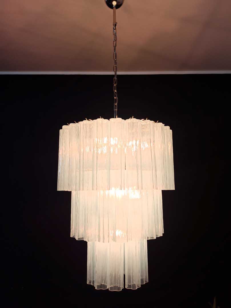Murano Chandelier – 52 tubes – Opal - GILDLAMPS