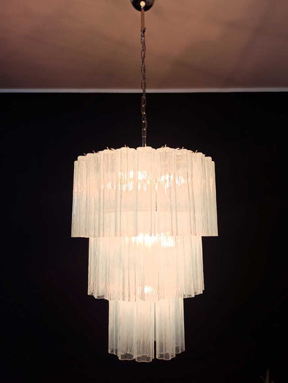 Murano Chandelier – 52 tubes – Opal - GILDLAMPS