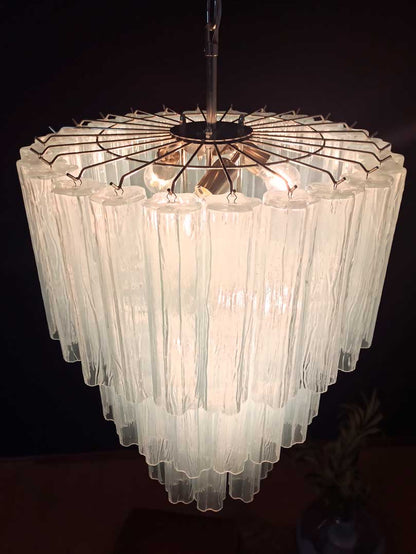 Murano Chandelier – 52 tubes – Opal - GILDLAMPS