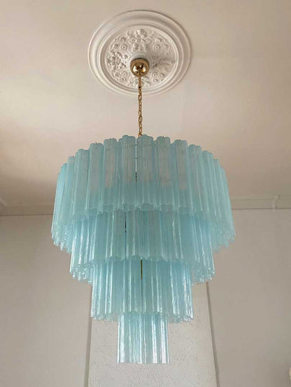 Murano Chandelier – 78 tubes – Opal - GILDLAMPS