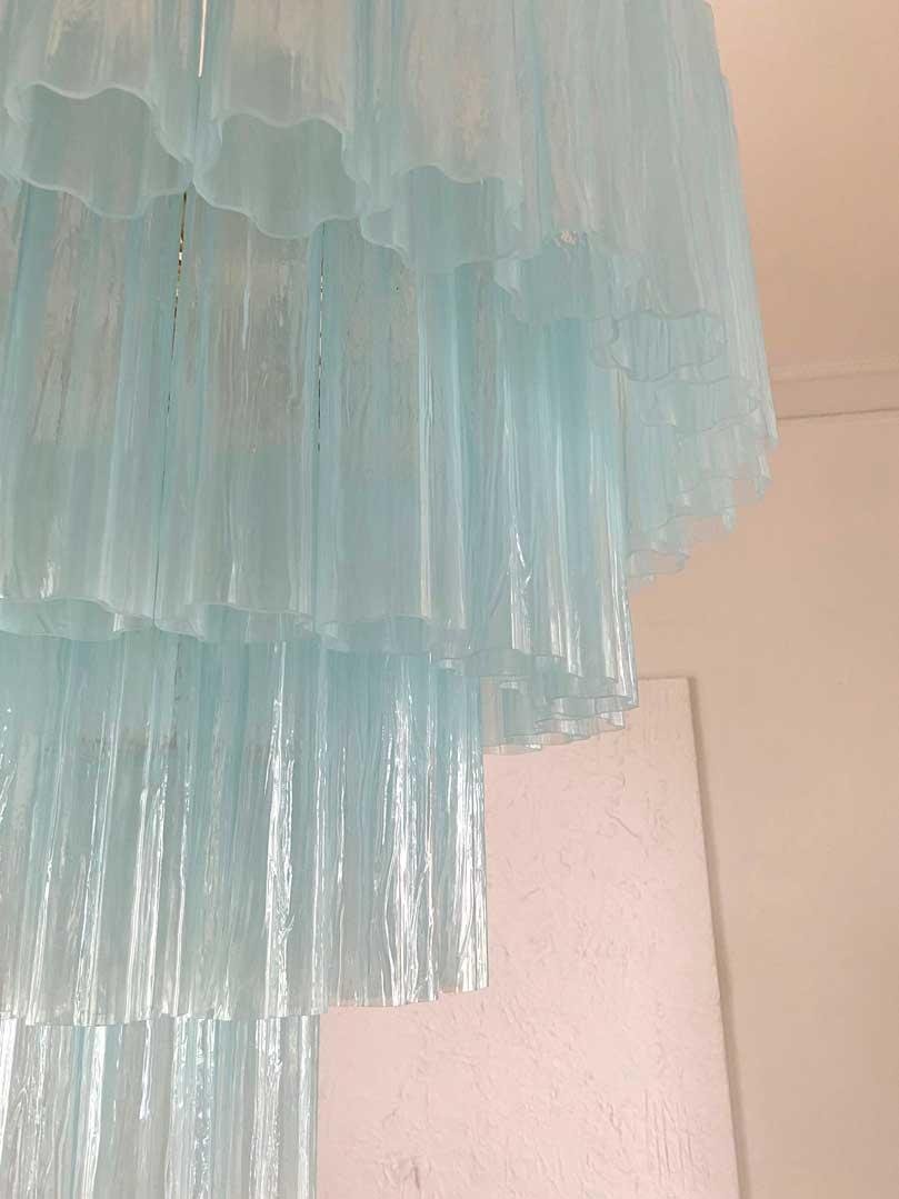 Murano Chandelier – 78 tubes – Opal - GILDLAMPS