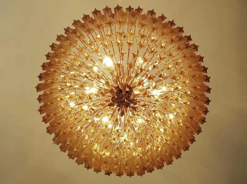 Murano Glass Chandelier – Amber - GILDLAMPS