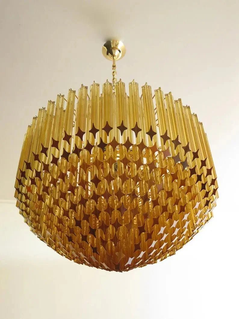 Murano Glass Chandelier – Amber - GILDLAMPS