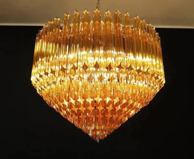 Murano Glass Chandelier – Amber - GILDLAMPS