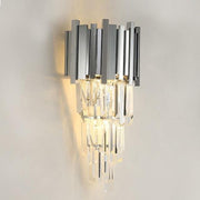 Natasha Chrome Crystal Wall Sconce 19"H - GILDLAMPS