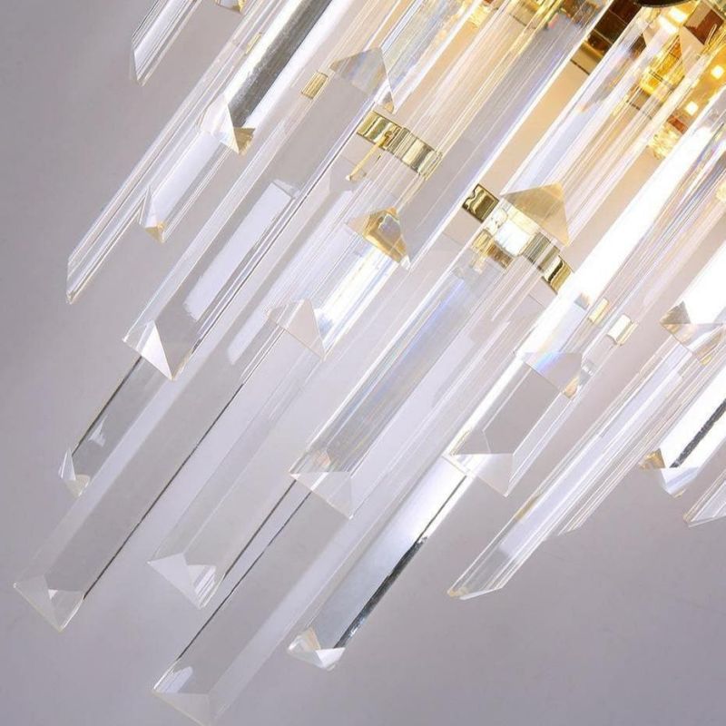 Natasha Conical Clear Crystal Wall Sconce 16"H - GILDLAMPS