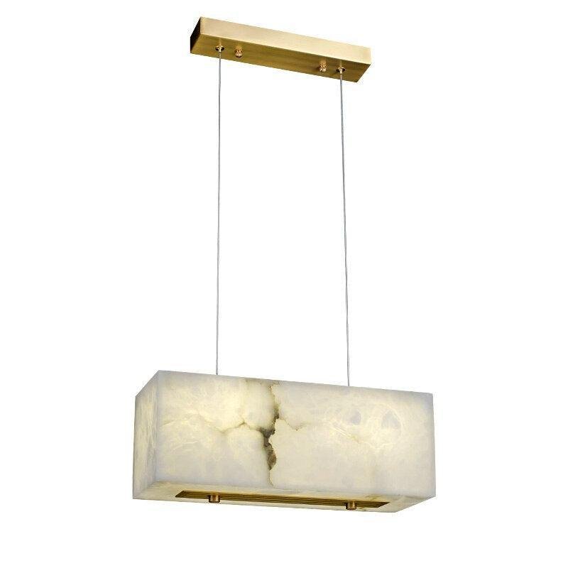 Natural Marble Alabaster Dining Room Chandelier - GILDLAMPS