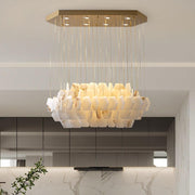 Natural Marble Alabaster Modern Chandelier - GILDLAMPS