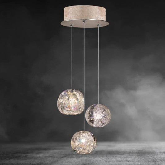 Nature - inspired round crystal Chandelier - GILDLAMPS