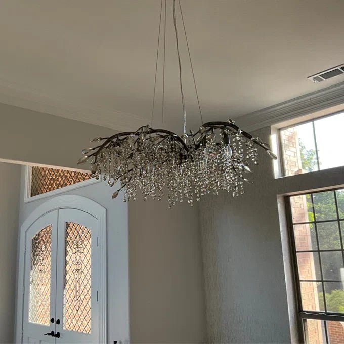 New Luxury Branch Crystal Pendant Chandelier Designer Creative Art Dining Room/Living Room Light Fixture - GILDLAMPS